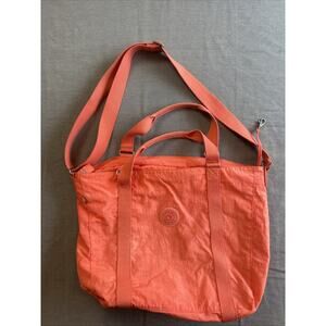 KIPLING ADARA M TOTE DUFFEL TRAVEL GYM BAG PINK